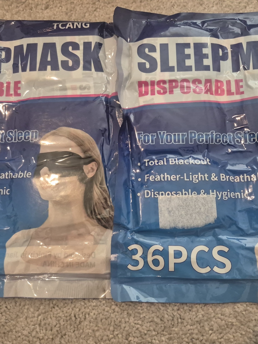 2pks Of Disposable Sleep Mask - 36 Pack